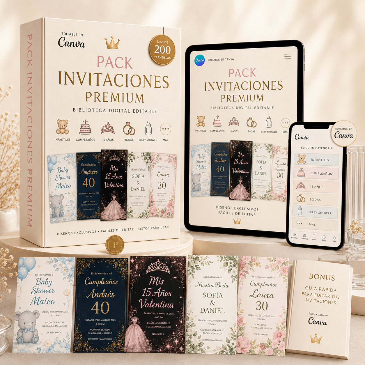 Pack Invitaciones Premium
