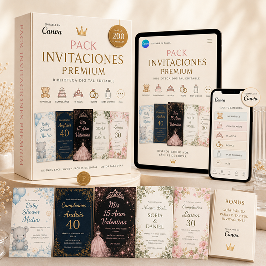 Pack Invitaciones Premium